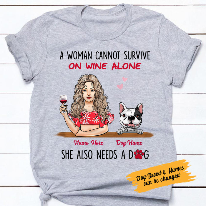 Personalized Dog Mom T Shirt JL195 95O58 1