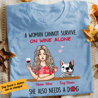 Personalized Dog Mom T Shirt JL195 95O58 thumb 1