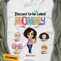 Personalized Blessed To Be Called Mom T Shirt JL201 95O36 thumb 1