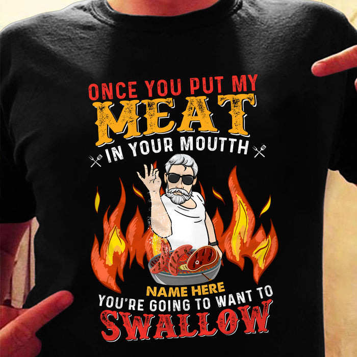 Personalized Swallow Meat BBQ Man T Shirt JL61 25O36 1