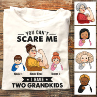 Personalized Mom Grandma You Can't Scare Me T Shirt JL202 95O58 thumb 1