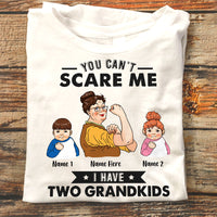 Personalized Mom Grandma You Can't Scare Me T Shirt JL202 95O58 thumb 1