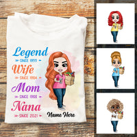 Personalized Mom Grandma T Shirt JL201 26O57 thumb 1