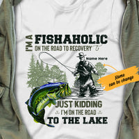 Personalized Fishing Fishaholic T Shirt JL202 81O36 thumb 1