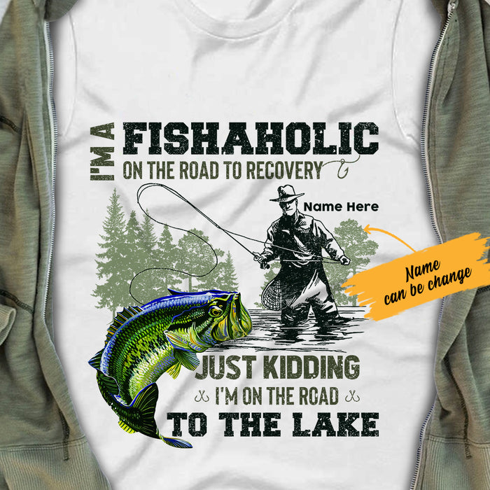 Personalized Fishing Fishaholic T Shirt JL202 81O36 1