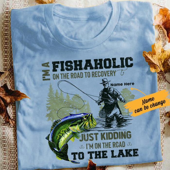 Personalized Fishing Fishaholic T Shirt JL202 81O36 1