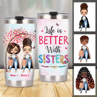 Personalized Sisters Steel Tumbler JL211 26O34 thumb 1