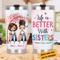 Personalized Sisters Steel Tumbler JL211 26O34 thumb 1