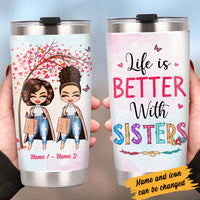 Personalized Sisters Steel Tumbler JL211 26O34 thumb 1