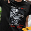 Personalized Skull Husband & Wife T Shirt JN212 95O34 1