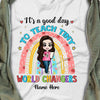 Personalized Teacher Rainbow Back To School T Shirt JL213 30O57 1
