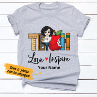 Personalized Teacher Back To School Love Inspire T Shirt JL232 24O36 thumb 1