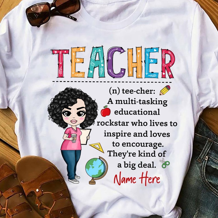 Personalized Teacher Back To School T Shirt JL232 30O47 1