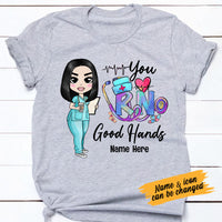 Personalized Nurse Good Hands T Shirt JL234 24O53 thumb 1
