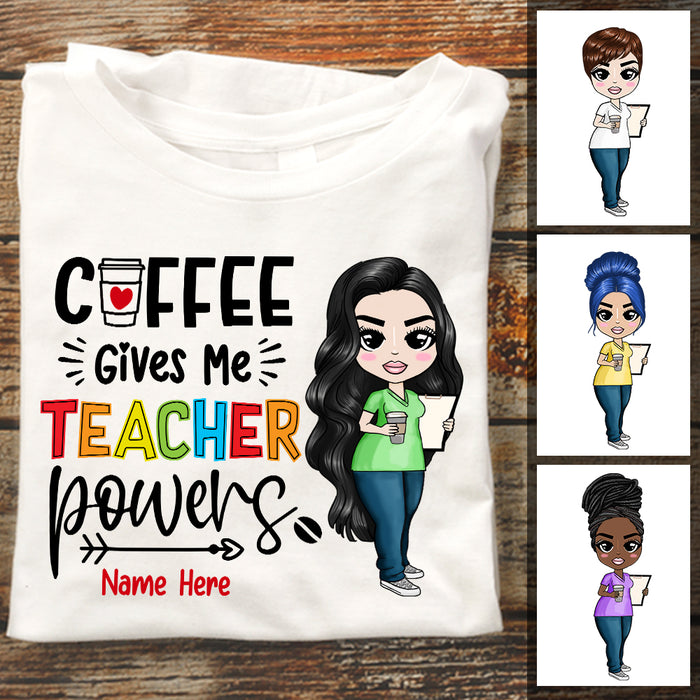 Personalized Teacher Back To School Coffee T Shirt JL237 95O47 1