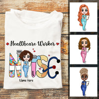 Personalized Nurse Healthcare T Shirt JL237 24O57 thumb 1