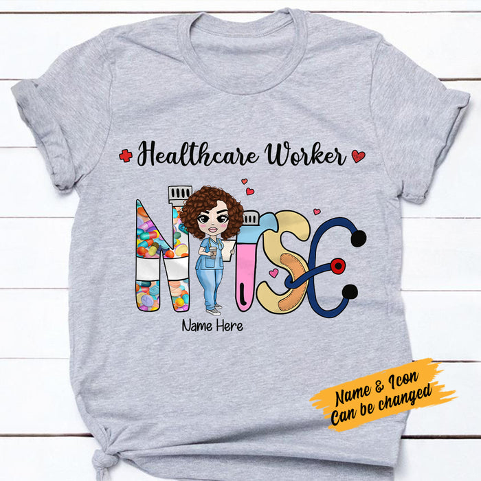 Personalized Nurse Healthcare T Shirt JL237 24O57 1