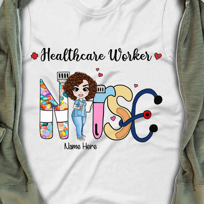 Personalized Nurse Healthcare T Shirt JL237 24O57 1