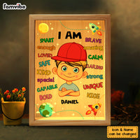 Personalized Gift For Grandson I Am Smart Picture Frame Light Box 31557 thumb 1