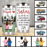 Personalized Camping Friends Steel Tumbler JL236 30O57 thumb 1