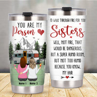 Personalized Camping Friends Steel Tumbler JL236 30O57 thumb 1