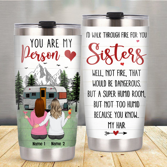 Personalized Camping Friends Steel Tumbler JL236 30O57 1