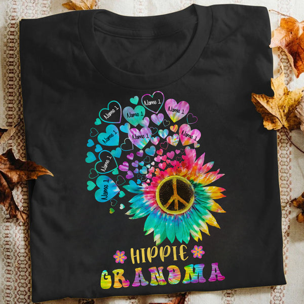 hippie grandma tee shirt