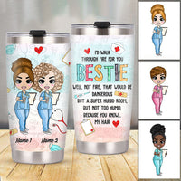 Personalized Nurse Friends Steel Tumbler JL233 26O58 thumb 1