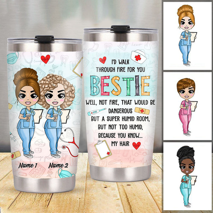 Personalized Nurse Friends Steel Tumbler JL233 26O58 1