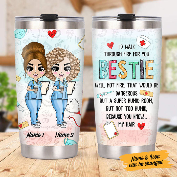 Personalized Nurse Friends Steel Tumbler JL233 26O58 1