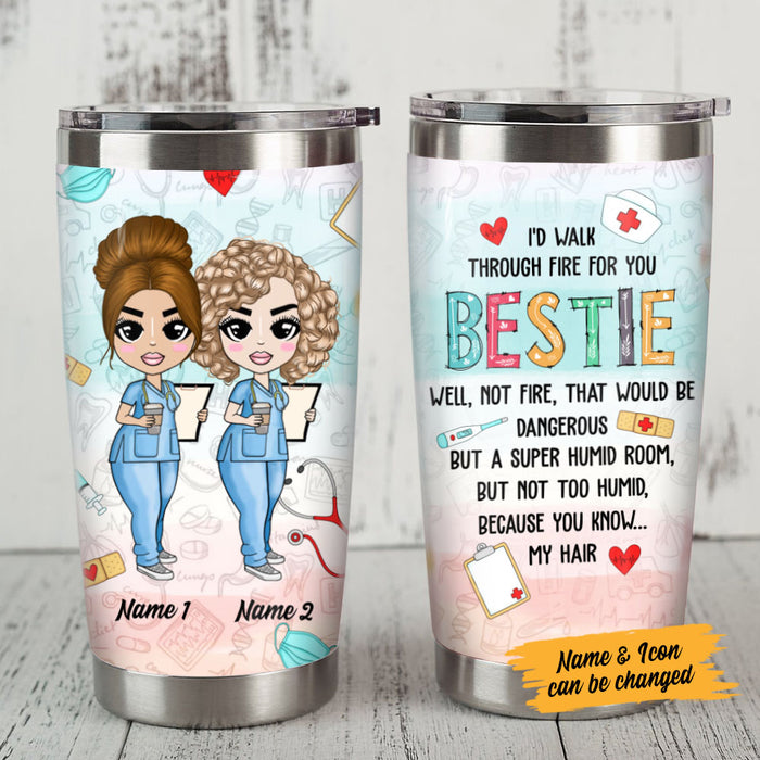 Personalized Nurse Friends Steel Tumbler JL233 26O58 1