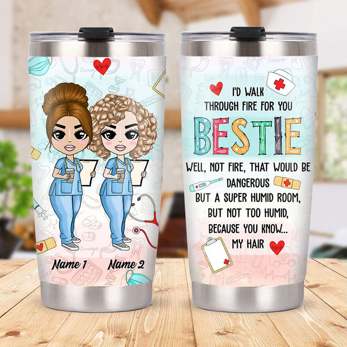 Personalized Nurse Friends Steel Tumbler JL233 26O58 1