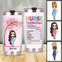 Personalized Nurse Nutrition Facts Mug Steel Tumbler JL234 30O47 thumb 1