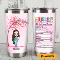Personalized Nurse Nutrition Facts Mug Steel Tumbler JL234 30O47 thumb 1