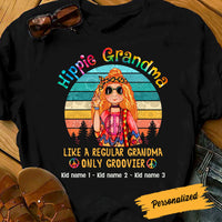 Personalized Hippie Mom Grandma T Shirt JL239 95O58 thumb 1