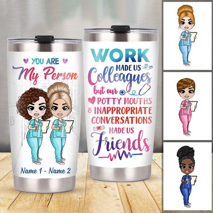 Personalized Nurse Friends Steel Tumbler JL238 26O58 1