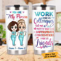 Personalized Nurse Friends Steel Tumbler JL238 26O58 thumb 1