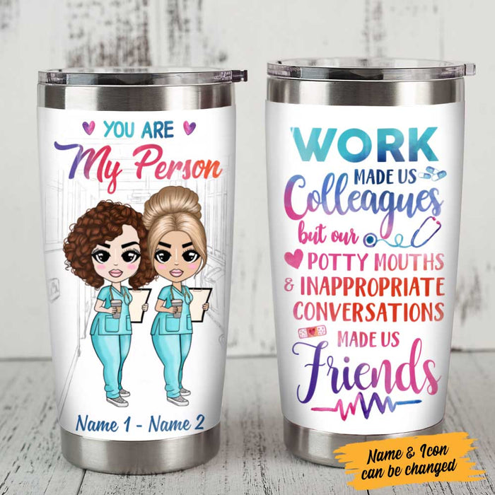 Personalized Nurse Friends Steel Tumbler JL238 26O58 1