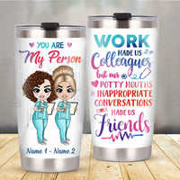 Personalized Nurse Friends Steel Tumbler JL238 26O58 thumb 1