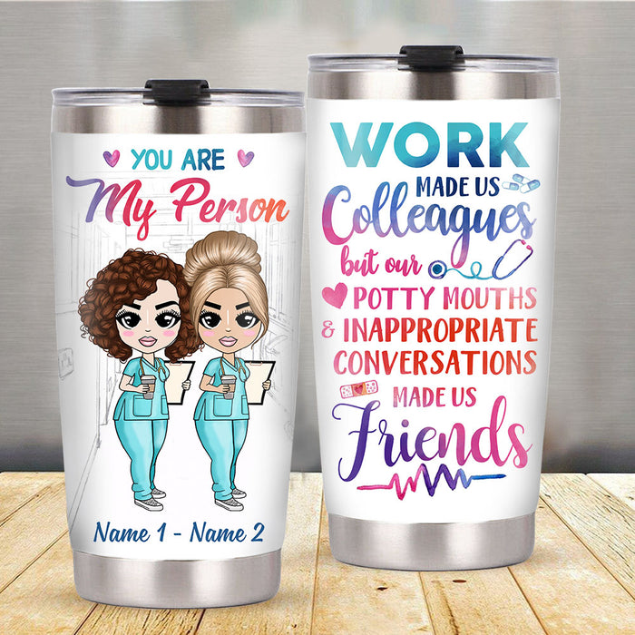 Personalized Nurse Friends Steel Tumbler JL238 26O58 1