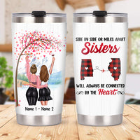 Personalized Long Distance Friends Sisters Steel Tumbler JL2312 24O47 thumb 1