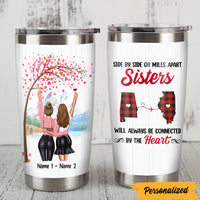 Personalized Long Distance Friends Sisters Steel Tumbler JL2312 24O47 thumb 1