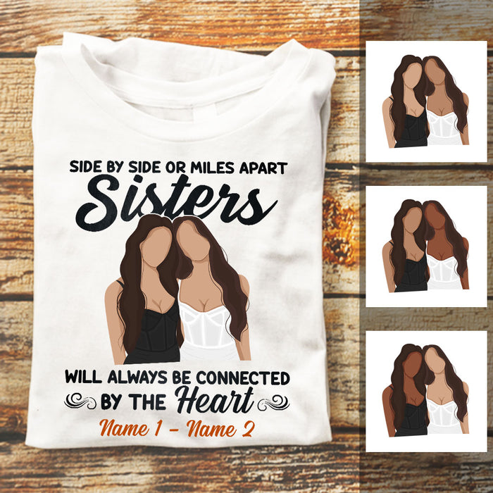 Personalized Friends Sisters By Heart T Shirt JL239 24O53 1