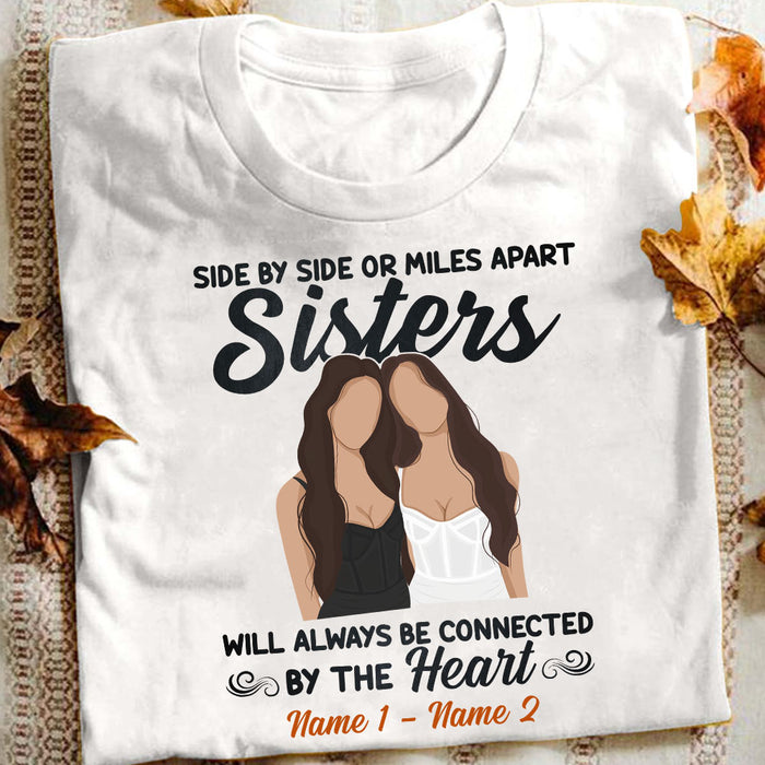 Personalized Friends Sisters By Heart T Shirt JL239 24O53 1