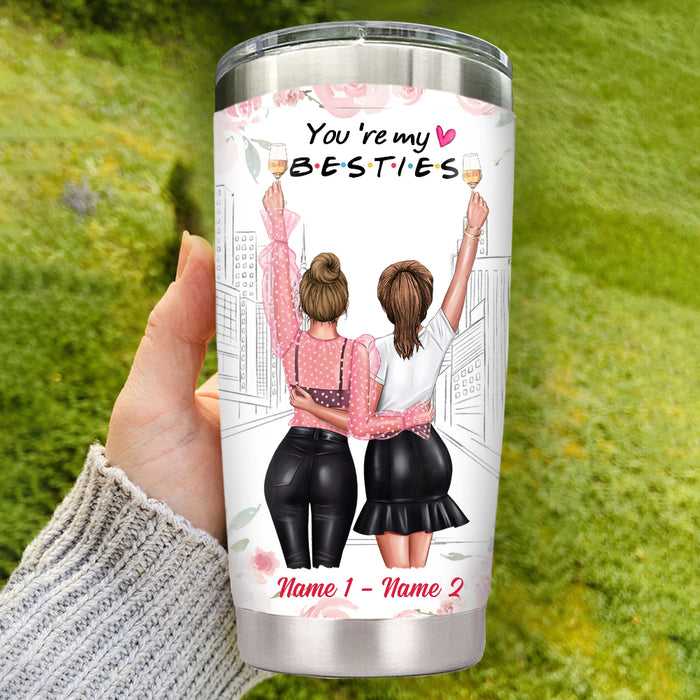 Personalized Friends Sisters Steel Tumbler JL2310 24O34 1
