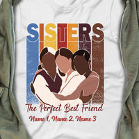 Personalized Best Friends Sisters T Shirt JL2313 24O57 thumb 1