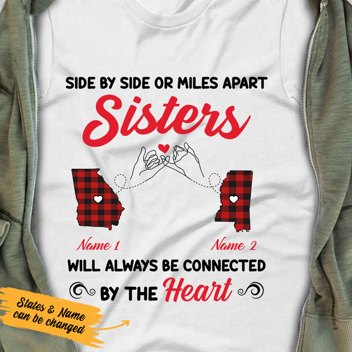 Personalized Friends Sisters Connected T Shirt JL291 95O36 1