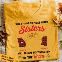 Personalized Friends Sisters Connected T Shirt JL291 95O36 thumb 1