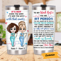 Personalized Nurse Friends Steel Tumbler JL244 30O58 thumb 1