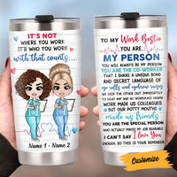Personalized Nurse Friends Steel Tumbler JL244 30O58 thumb 1